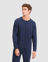 Men's Bamboo Stretch-Knit Long Sleeve Pajama Top