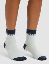 The Mistletoe Plush Modern Crew Sock - Last Chance