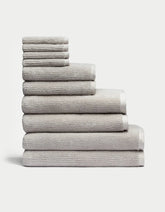 Complete Ribbed Terry Bath Bundle