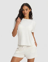 Women's Bamboo Stretch-Knit Lounge Tee