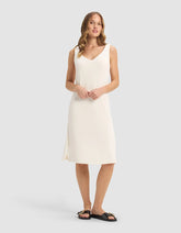 Women’s Bamboo Rib-Knit V-Neck Tank Lounge Dress - Last Chance