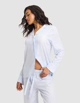 Women's Soft Woven Long Sleeve Pajama Top - Last Chance