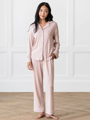 Women's Bamboo Stretch-Knit Long Sleeve Pajama Top - Last Chance