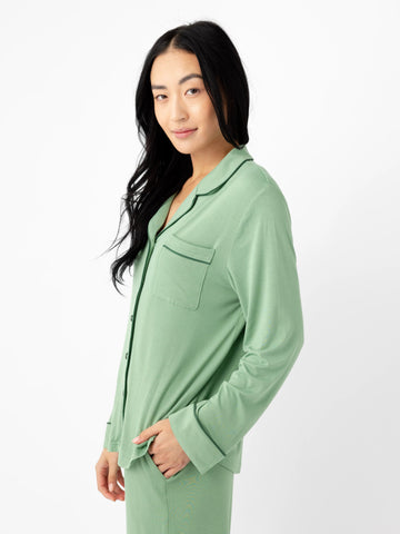 Women's Bamboo Stretch-Knit Long Sleeve Pajama Top - Last Chance