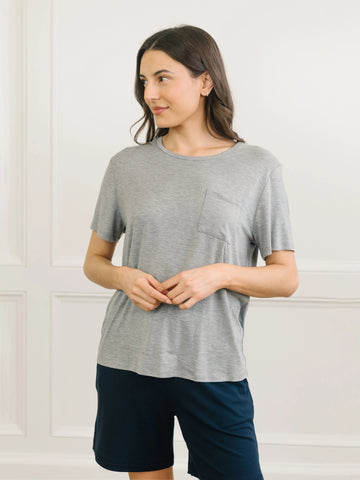 Women's Bamboo Stretch-Knit Lounge Tee