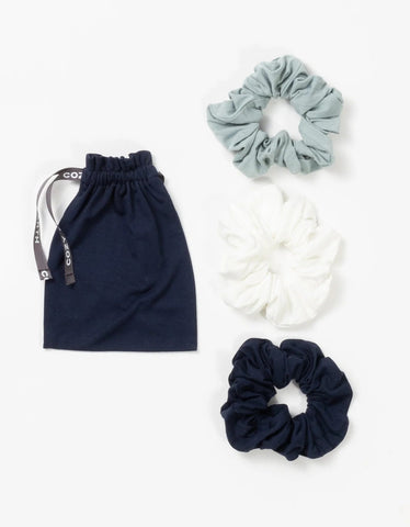 Bamboo Stretch-Knit Scrunchies
