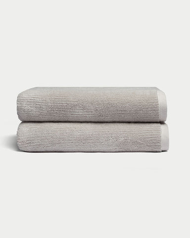 Ribbed Terry Bath Towels
