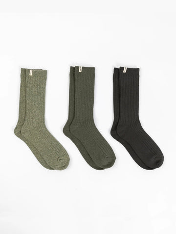 Men's Plush Lounge Calf Sock 3-Pack
