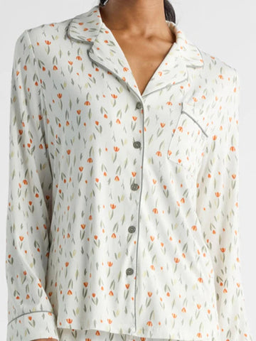 Women's Bamboo Stretch-Knit Long Sleeve Pajama Top - Last Chance