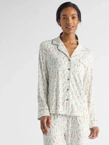 Women's Bamboo Stretch-Knit Long Sleeve Pajama Top - Last Chance