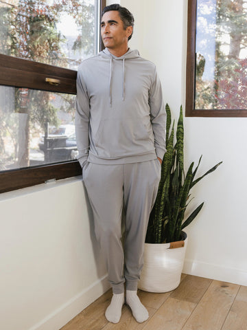 Men's Brushed Bamboo Hoodie & Jogger Set