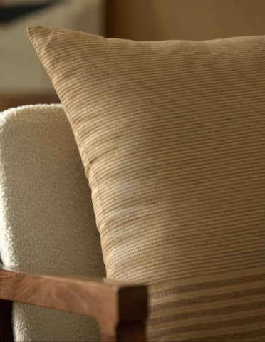 Striped Linen Throw Pillow