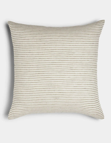 Striped Linen Throw Pillow