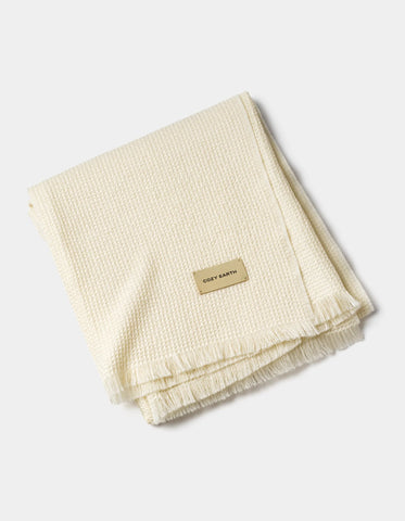 Alpaca Waffle Throw