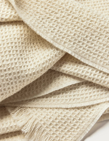 Alpaca Waffle Throw