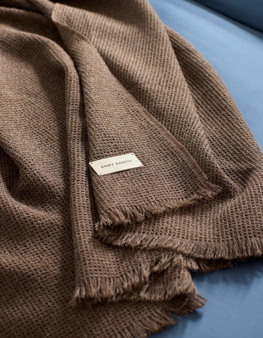 Alpaca Waffle Throw