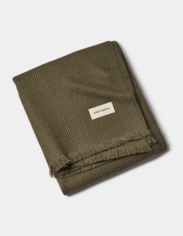 Alpaca Waffle Throw