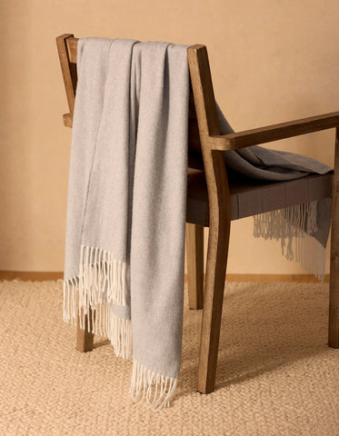 Bamboo Herringbone Tassel Throw