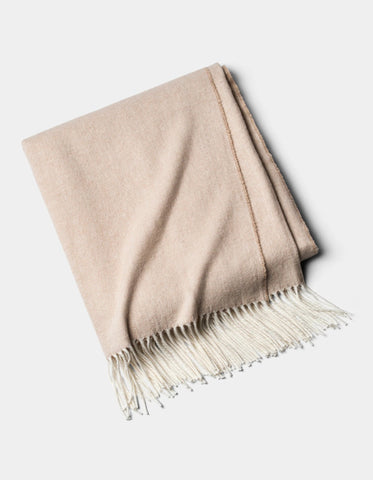 Bamboo Herringbone Tassel Throw