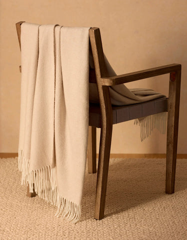 Bamboo Herringbone Tassel Throw