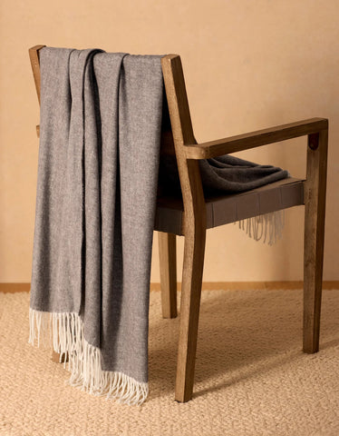 Bamboo Herringbone Tassel Throw