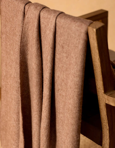 Bamboo Herringbone Tassel Throw