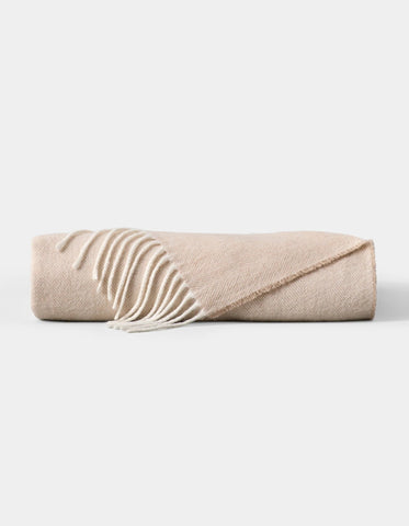 Bamboo Herringbone Tassel Throw