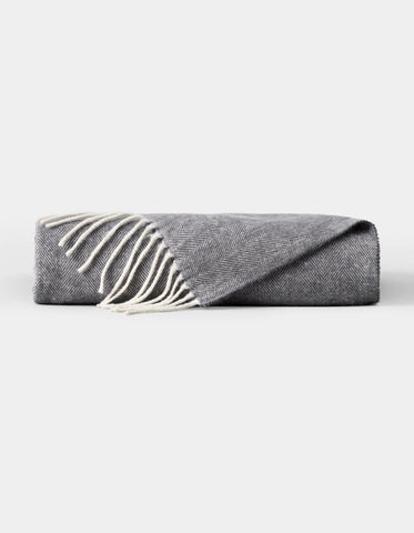 Bamboo Herringbone Tassel Throw