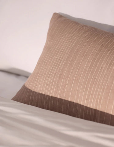 Striped Linen Throw Pillow