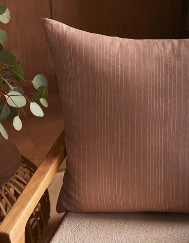 Striped Linen Throw Pillow