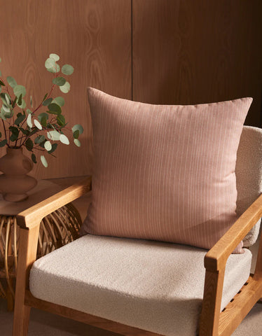 Striped Linen Throw Pillow