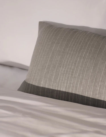 Striped Linen Throw Pillow