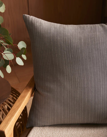 Striped Linen Throw Pillow