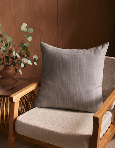 Striped Linen Throw Pillow