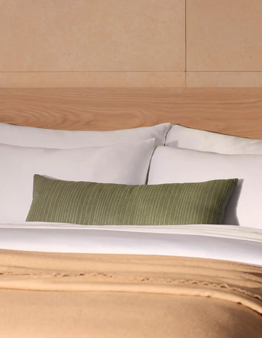 Striped Linen Throw Pillow
