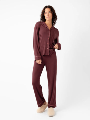 Women's Bamboo Stretch-Knit Long Sleeve Pajama Top - Last Chance