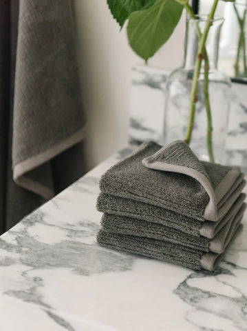 Ribbed Terry Washcloths