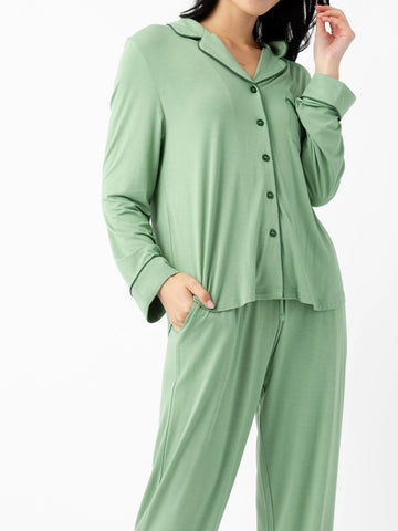 Women's Bamboo Stretch-Knit Long Sleeve Pajama Top - Last Chance