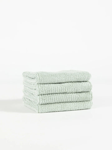 Ribbed Terry Washcloths