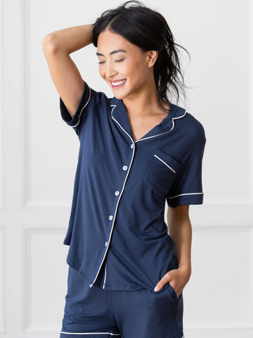 Women's Bamboo Stretch-Knit Short Sleeve Pajama Set - Last Chance