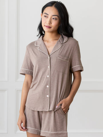 Women's Bamboo Stretch-Knit Short Sleeve Pajama Set - Last Chance