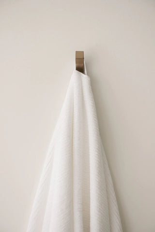 Ribbed Terry Bath Towels