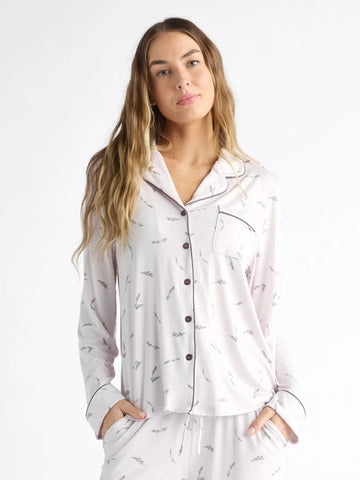 Women's Bamboo Stretch-Knit Long Sleeve Pajama Top - Last Chance