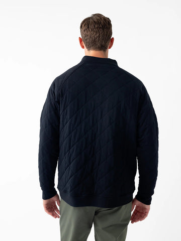 Men's Brushed Bamboo Quilted Snap Pullover - Last Chance