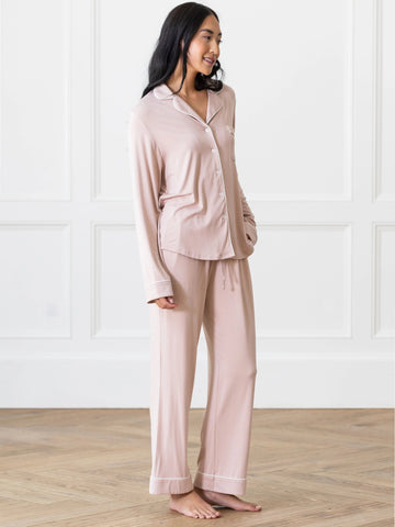 Women's Bamboo Stretch-Knit Long Sleeve Pajama Top - Last Chance