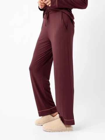 Women's Bamboo Stretch-Knit Short Sleeve & Pant Pajama Set - Last Chance