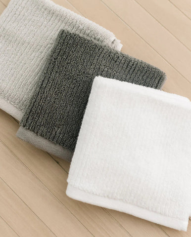 Ribbed Terry Washcloths