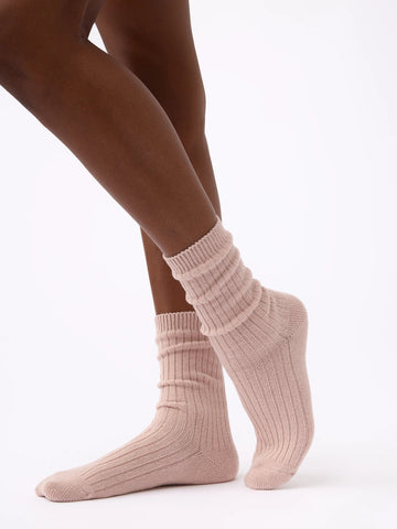 Women's Plush Lounge Calf Sock