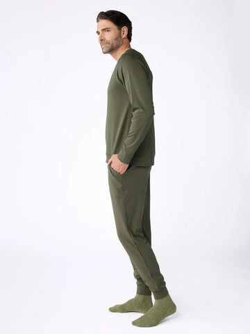 Men's Brushed Bamboo Pullover Crew - Last Chance