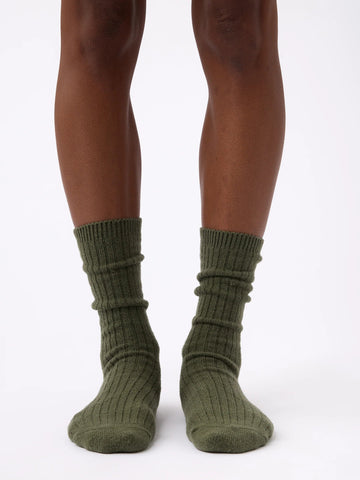 Women's Plush Lounge Calf Sock